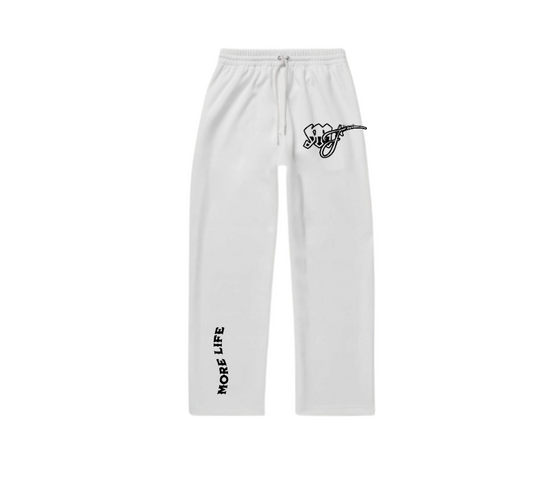 MOREFLYYS  SWEATPANTS WHITE